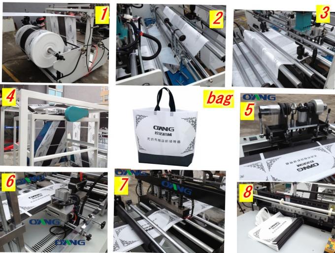 sacos não tecidos de alta qualidade automáticos da veste que fazem a máquina