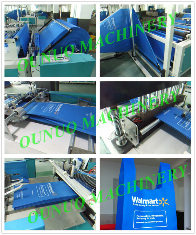 Saco não tecido automático completo padrão do CE ONL-XA700 que faz a máquina para o saco em forma de caixa