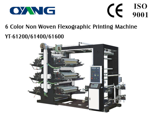 6 maquinaria de impressão de Flexo da alta velocidade da cor 1200