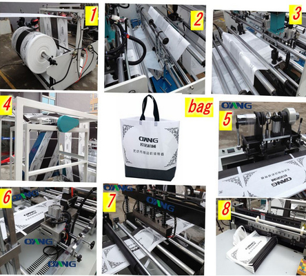 Máquina não tecida ultra-sônica da fabricação do saco do punho/portador/zíper de pano do LCD pp
