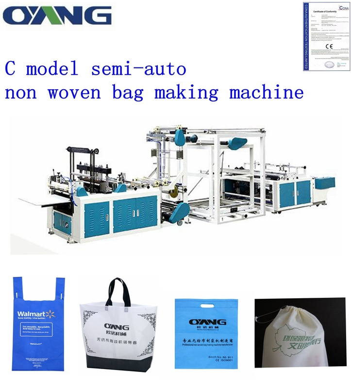 Saco não tecido do saco de compras que faz a máquina a fase monofásica com ultra-sônico
