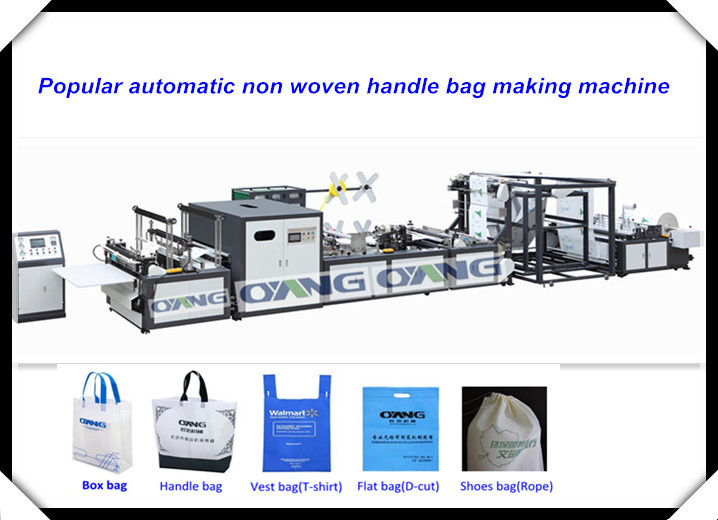 O saco não tecido da tela que faz a máquina/pano leva o saco que faz a máquina para comprar